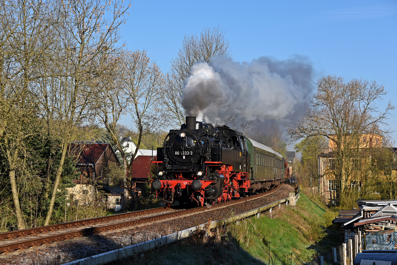 Mit der 86 durch das Erzgebirge