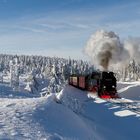 mit der Brockenbahn.. rauf auf dem Brocken