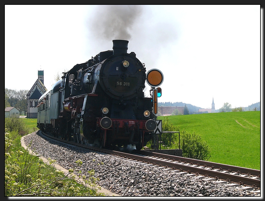 Mit der Dampflok auf der hinteren Höllentalbahn