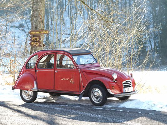 Mit der Ente bei Frau Holle