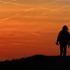 mit der Familie der Sonne entgegen