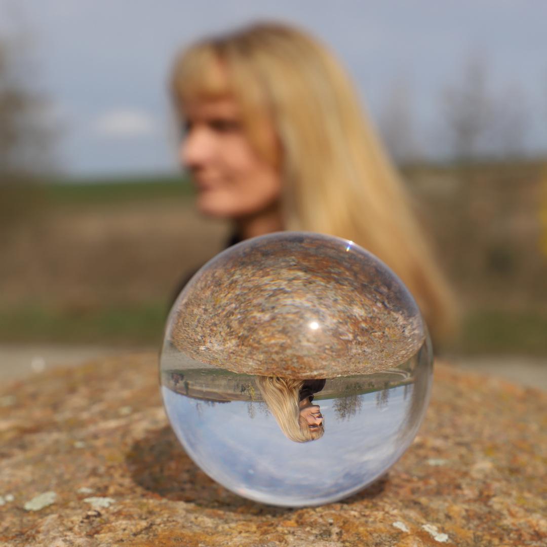 Mit der Glaskugel im Tagebau Helmstedt unterwegsgs