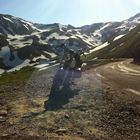 Mit der Harley auf dem Col du Galibier