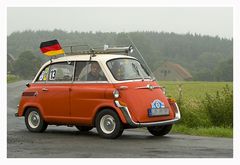 Mit der Isetta...