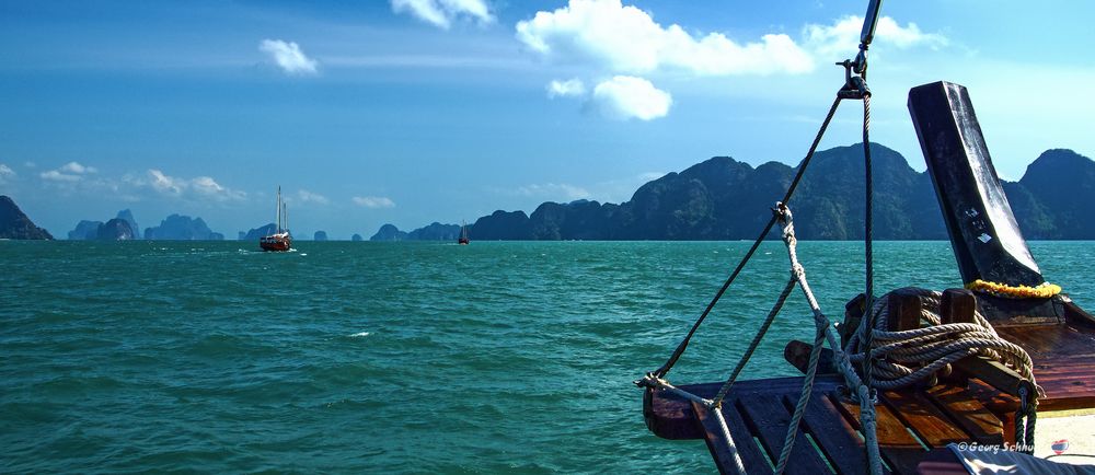 Mit der June Bahtra in der Phang Nga Bucht