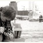 mit der Rolleicord im Hafen...