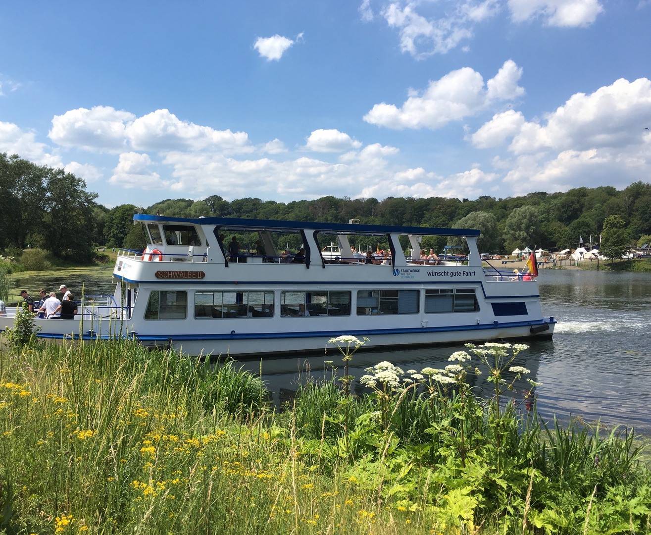 mit der Schwalbe auf der Ruhr unterwegs