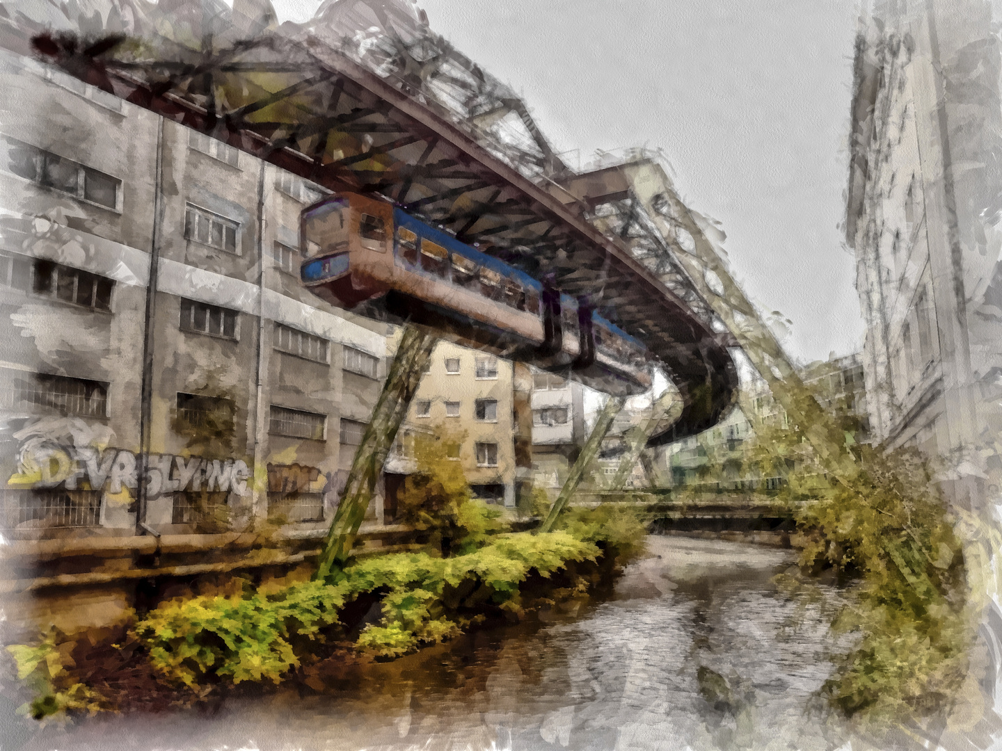 Mit der Schwebebahn über die Wupper