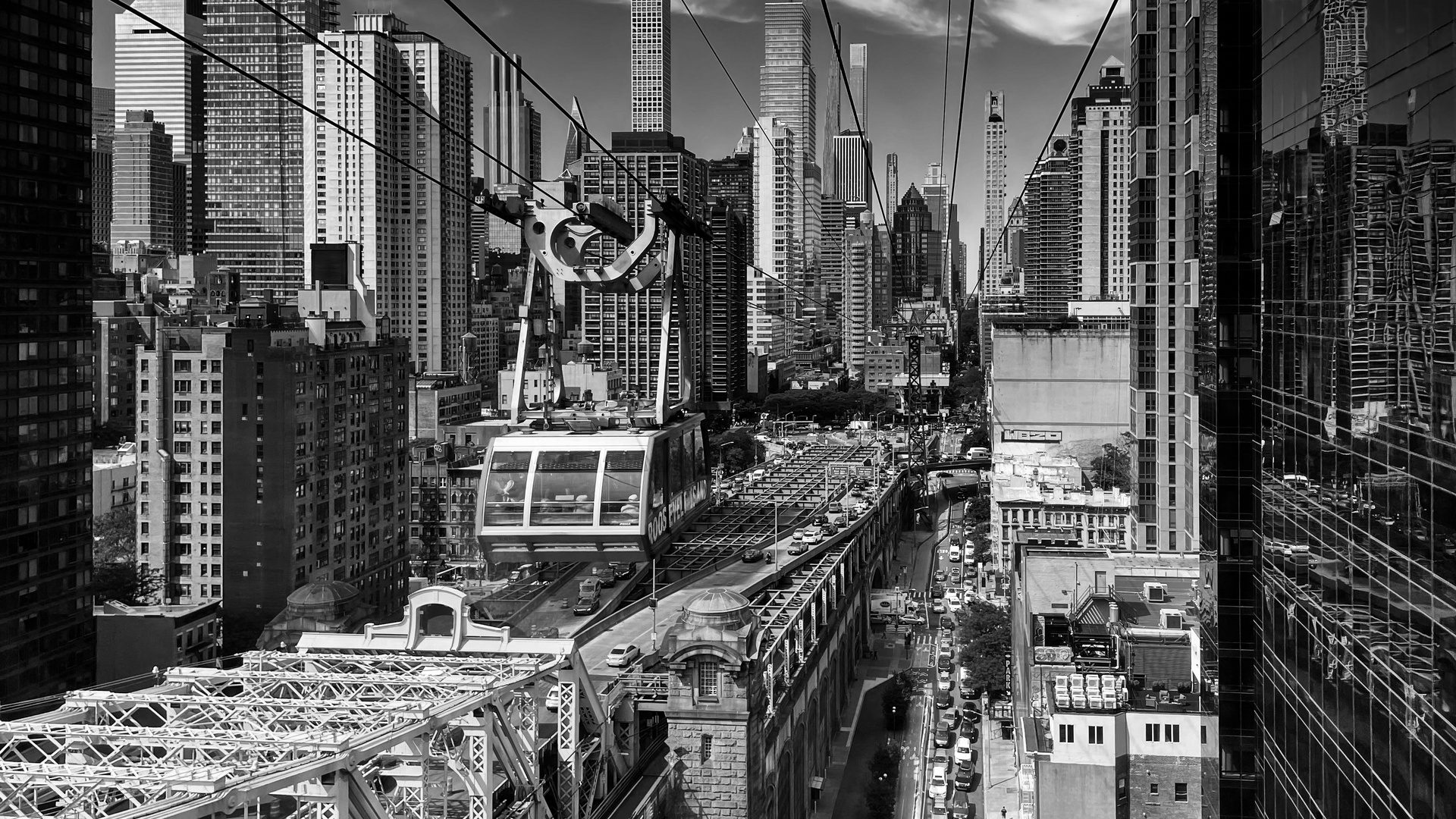 Mit der Seilbahn durch New York... 