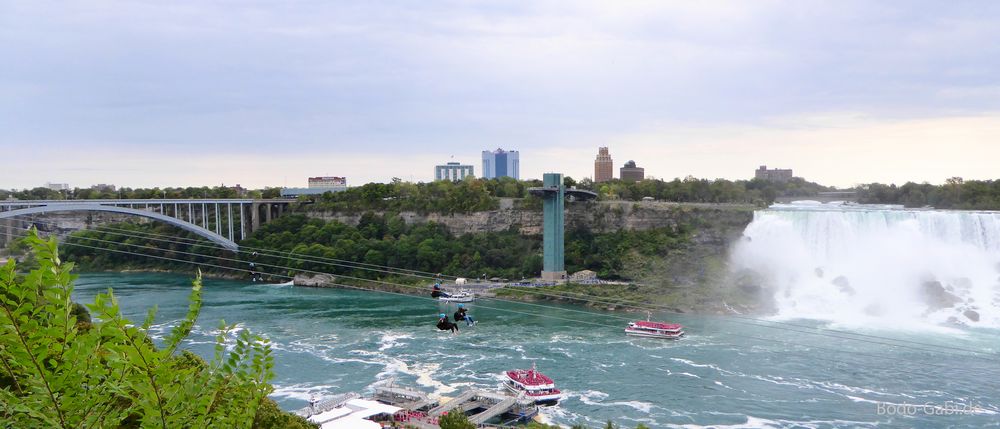 Mit der Seilbahn in die Wasserfälle