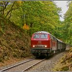 Mit der Steilstrecken 215 durch das Kasbachtal