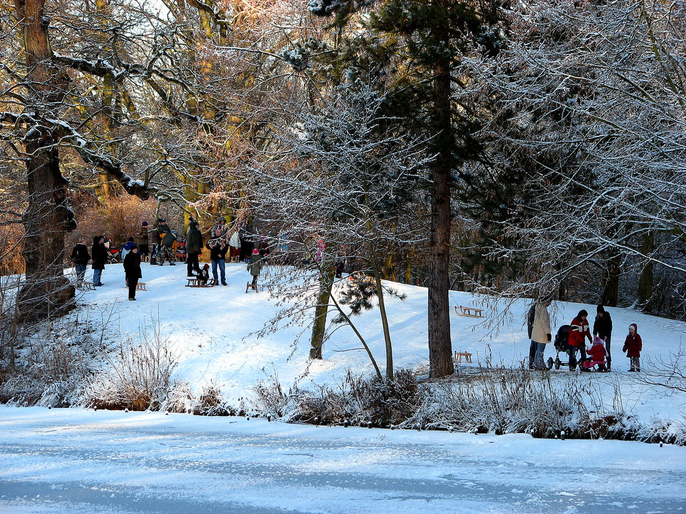 Mit diesem freundlichen Bild sagte der Winter allen Fc-lern Ade.