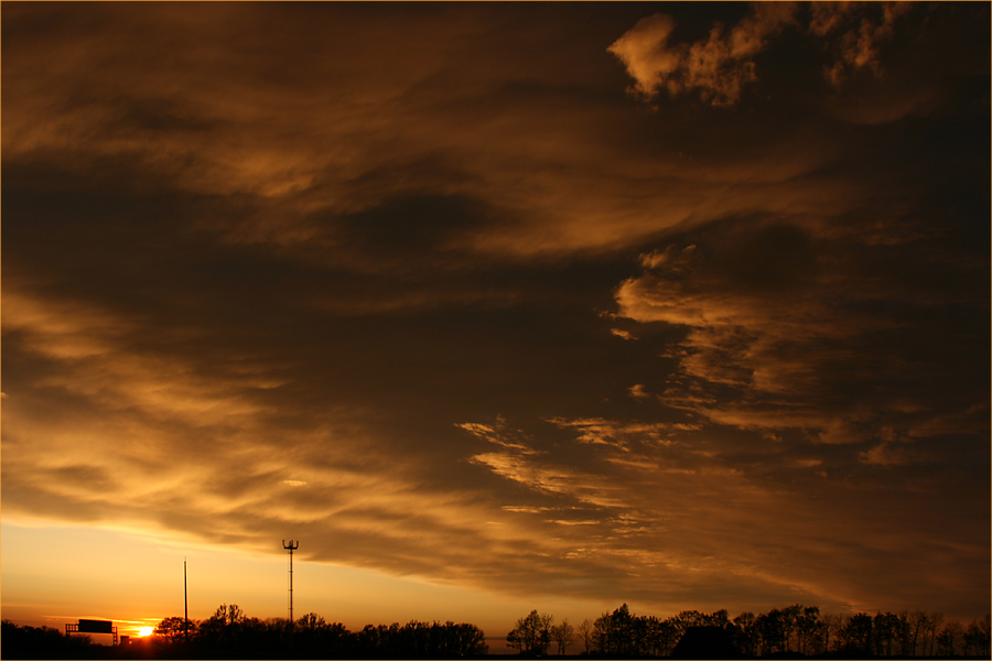 Mit diesem Himmel verabschiedete sich der April 2008