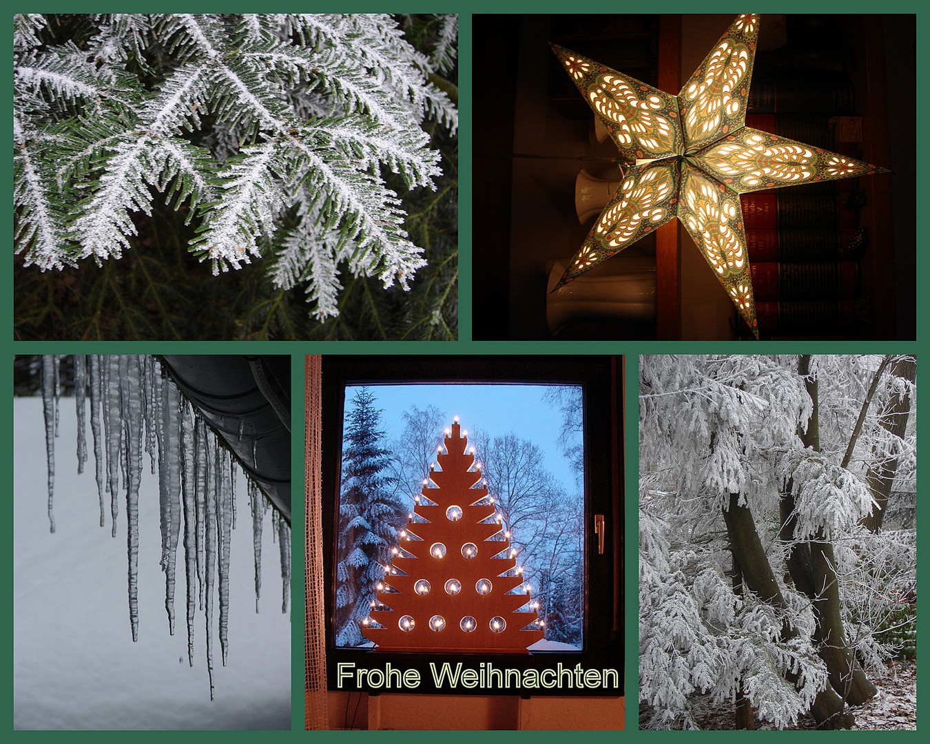 Mit dieser Collage wünsche ich ein schönes Weihnachtsfest Foto & Bild gratulation und
