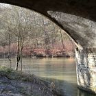 mit Durchblick an der Siegbrücke (Bahn)