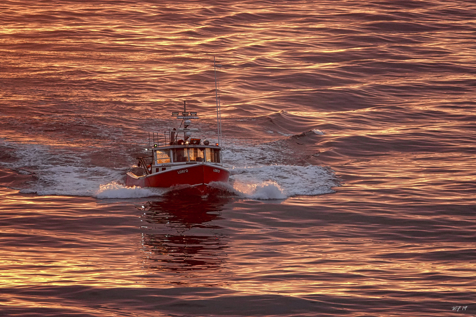 Mit einem Lobster-Boot in den Morgen