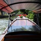 Mit einem Longtailboat auf einem der vielen Khlong's Bangkok's