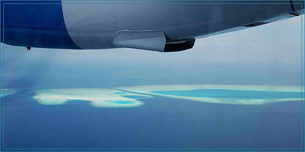 Mit einem Wasserflugzeug nach Kuredu