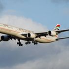 mit Etihad A340-600 nach Abu Dhabi