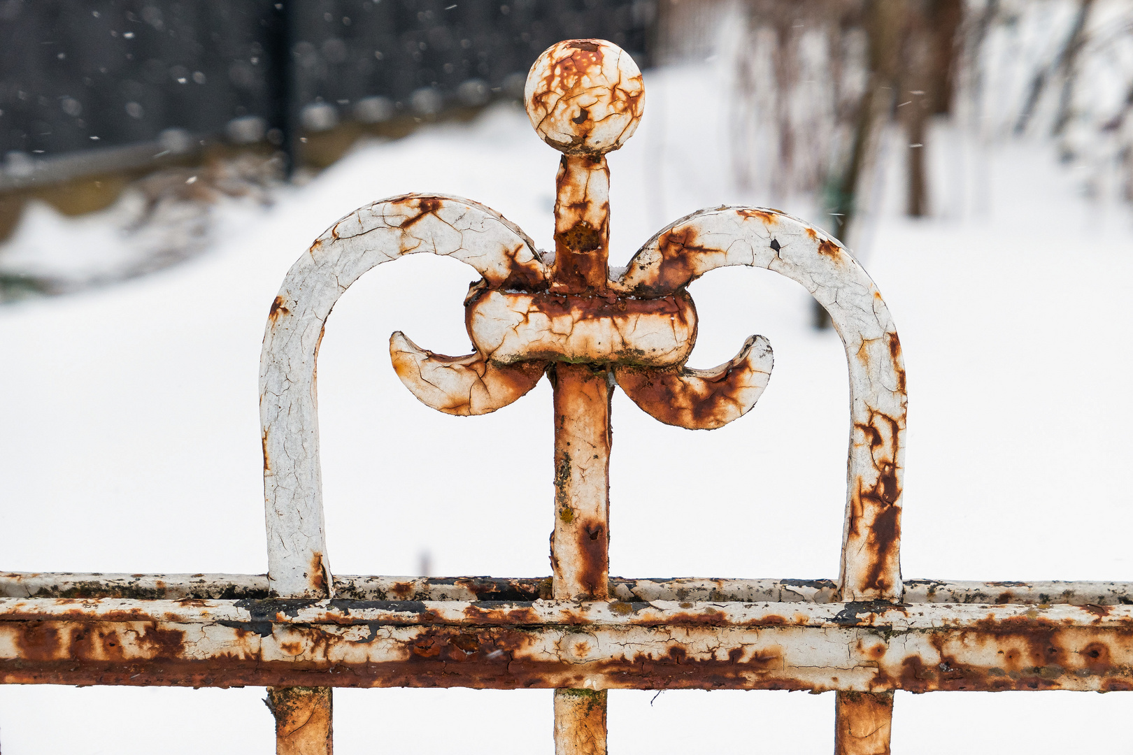 Mit etwas Phantasie: Ein Schneeengel