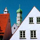 Mit Filtern bearbeitet. .... in der Mitte der Turm der Ulrichskirche in Augsburg.