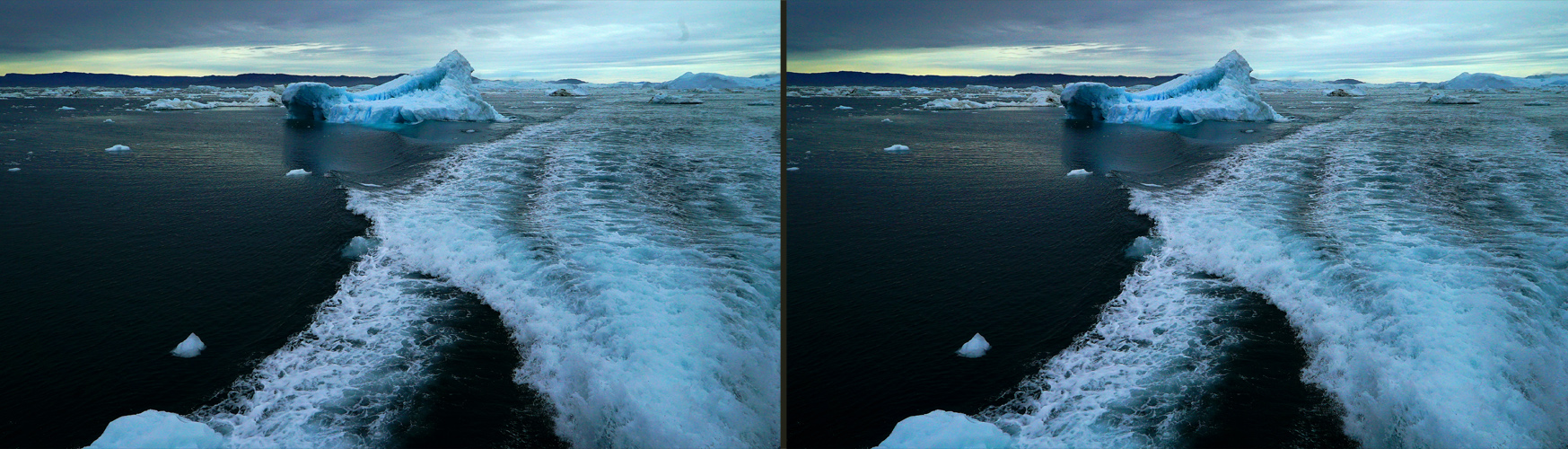 mit full speed durch Grönlands Eisberge (3D-X-View)