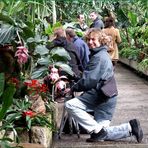 ...mit Gaby im Orchideenhaus ...