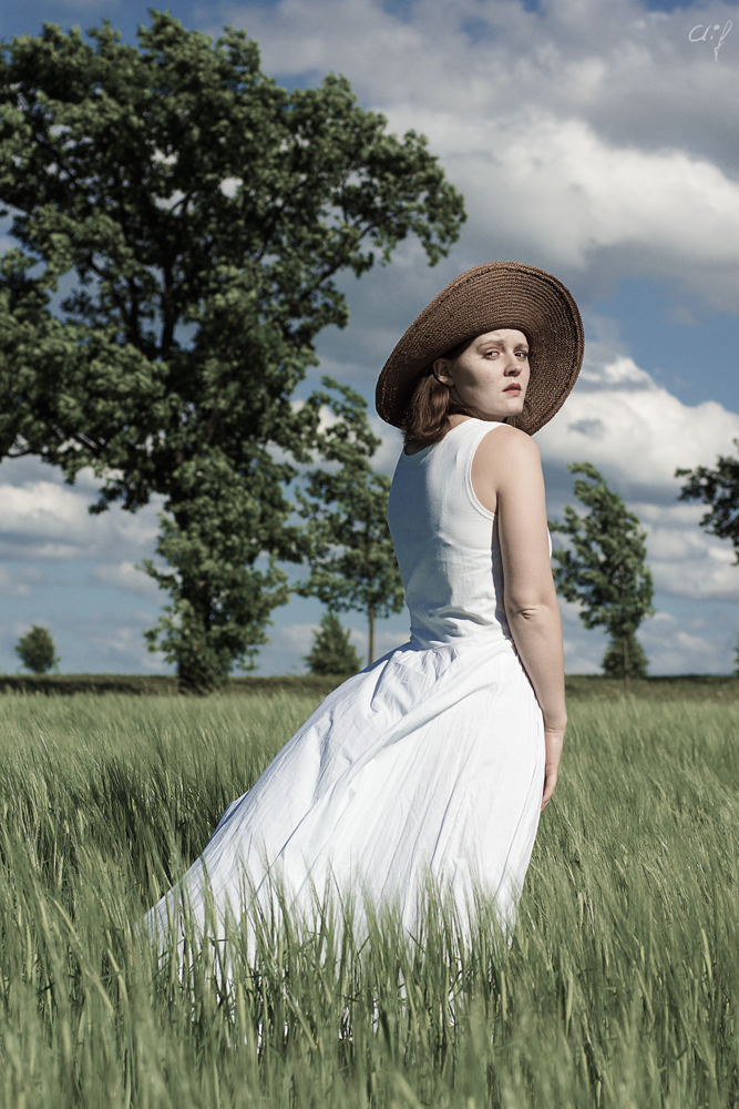 Mit Isabel im Feld