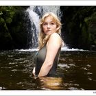 Mit Kerstin am Wasserfall...