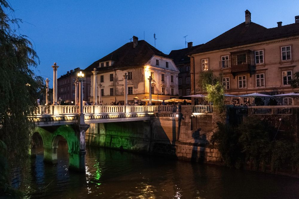 Mit Ljubljana am Abend ...