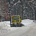 Mit Loipen spuren ist es auch im Zittauer Gebirge erst mal vorbei...