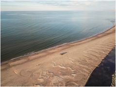 mit meinem Auto am Strand