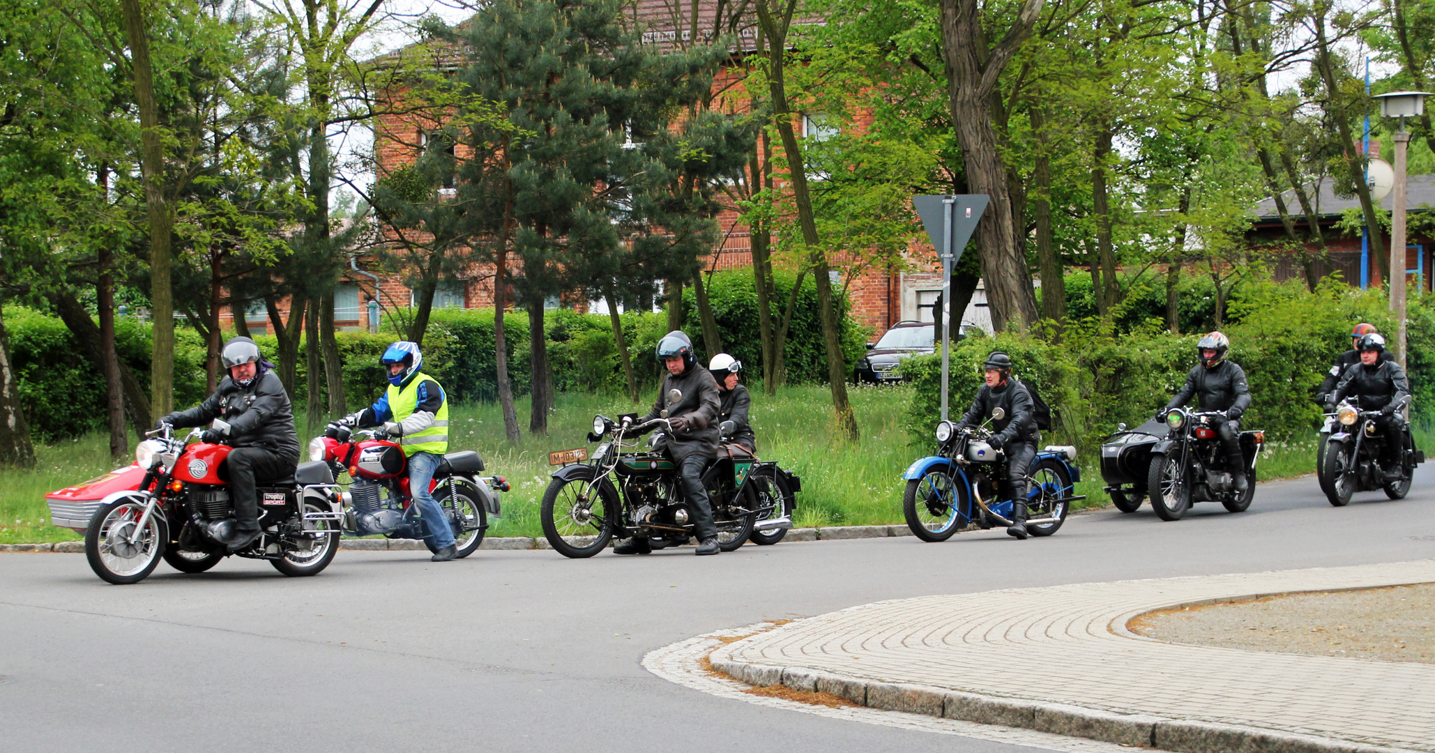 Mit Motorradoldies unterwegs