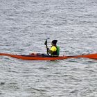 Mit Muskelkraft auf der Kieler Förde im Oktober