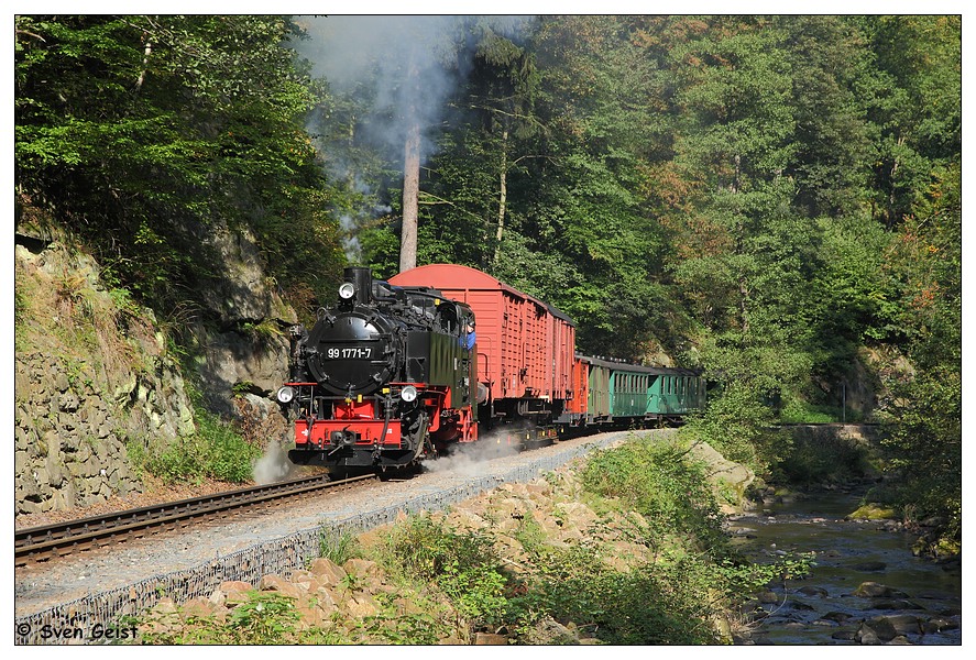 Mit Rollwagen entlang der Weißeritz