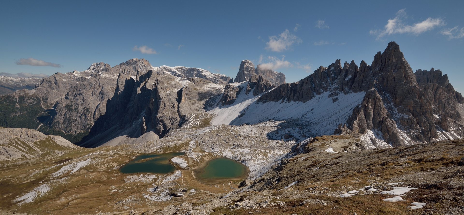 Mit Vollbildmodus mitten in den Sextener Dolomiten.