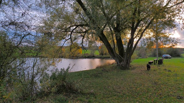 mit Wicky-Emily heute Abend am See