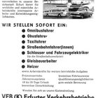 Mitarbeitersuche 1976