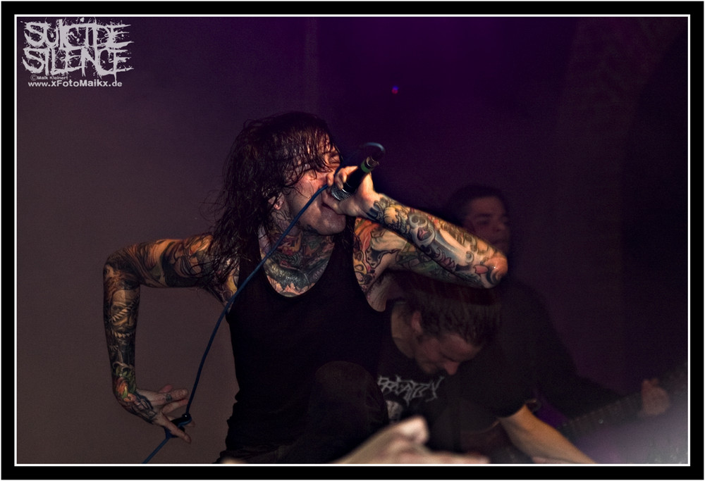 Mitch from SUICIDE SILENCE - Beastfest in Dresden 2009