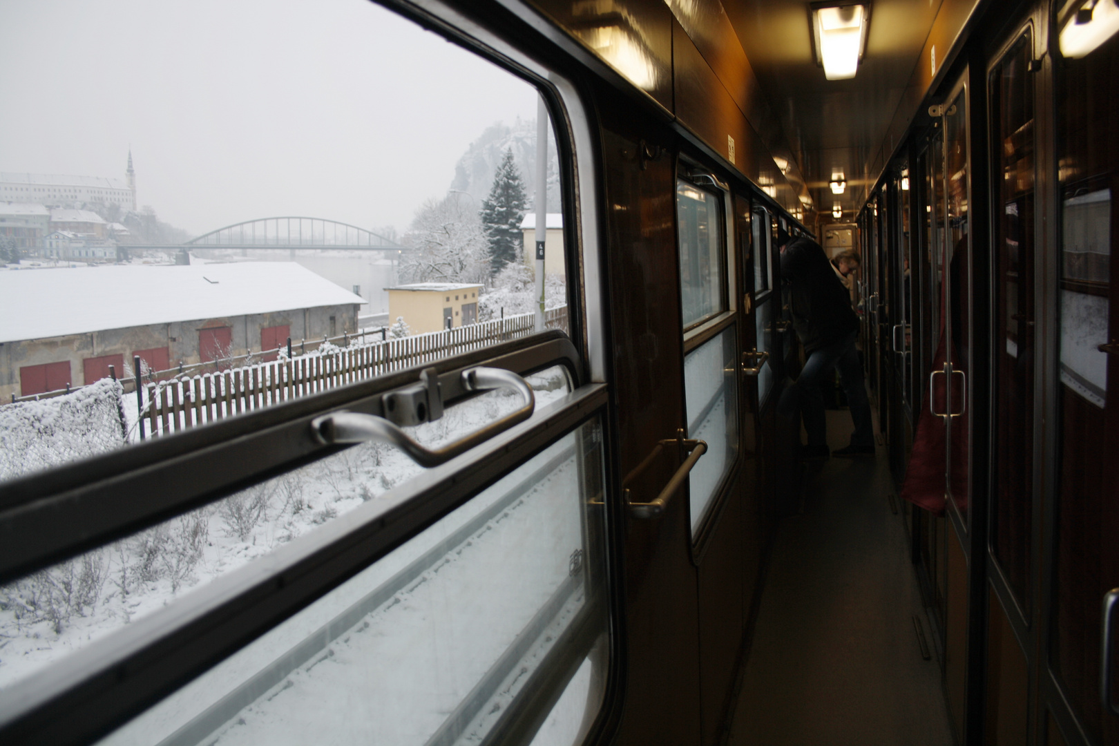 Mitfahrt im Liegewagen nach Decin .