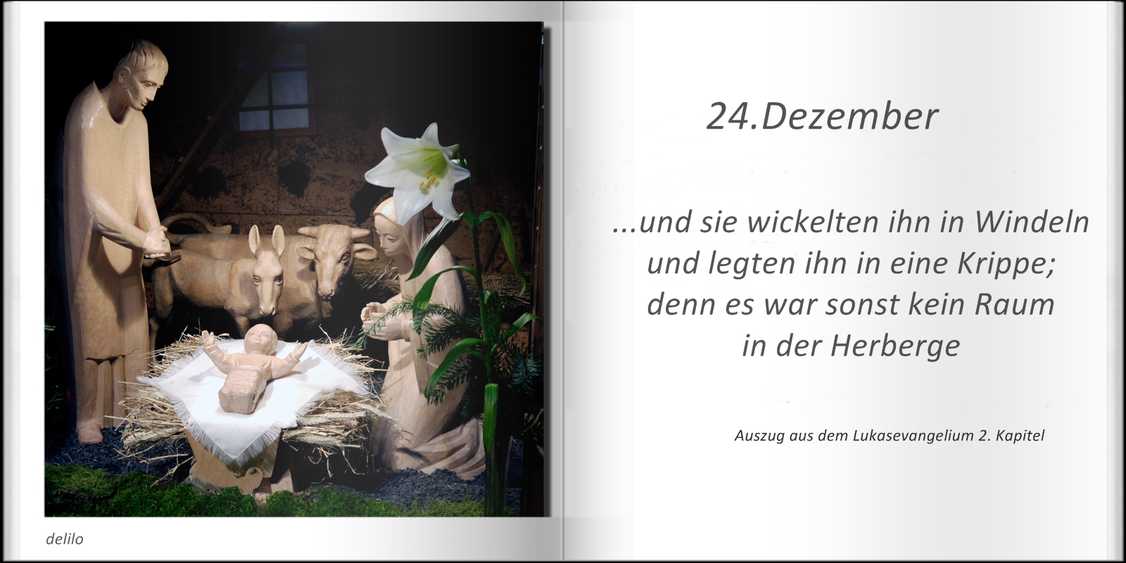 Mitmachaktion - Weihnachtsbüchlein - letzte Seite - 24.Dezember