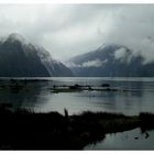 Mitre Peak im Milford Sound bei "normalem Wetter"