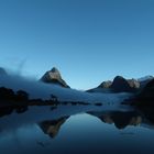 Mitre Peak im Morgennebel