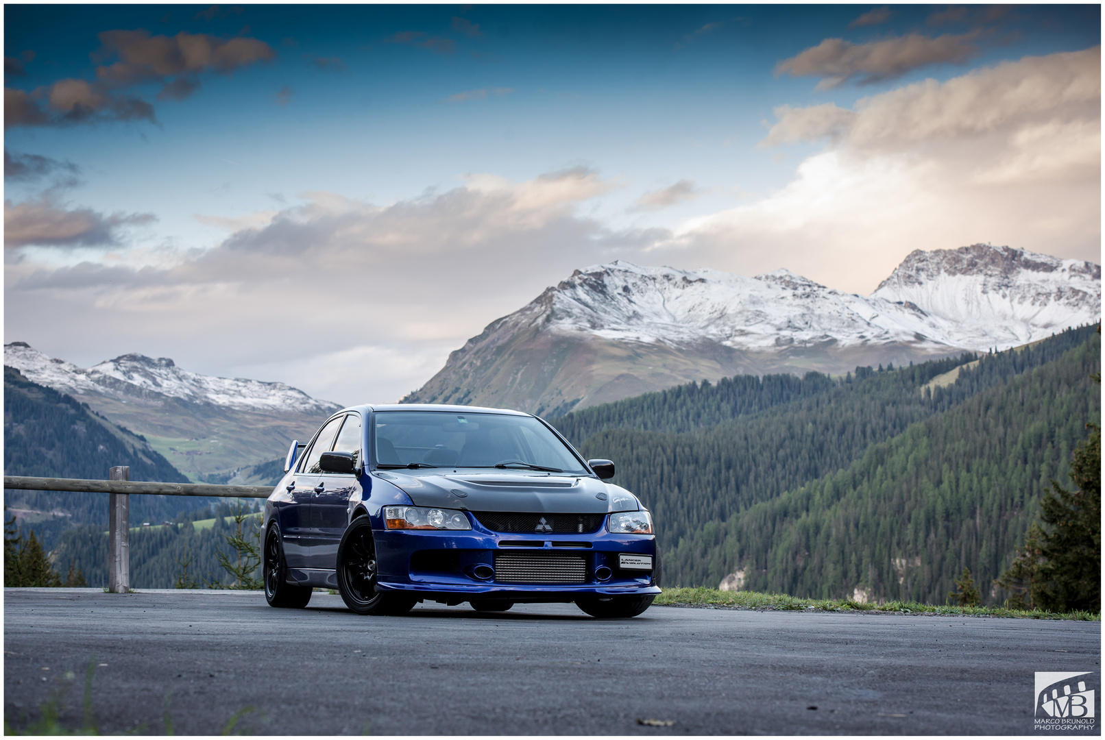 Mitsubishi Evo IX Mountain Wallpaper