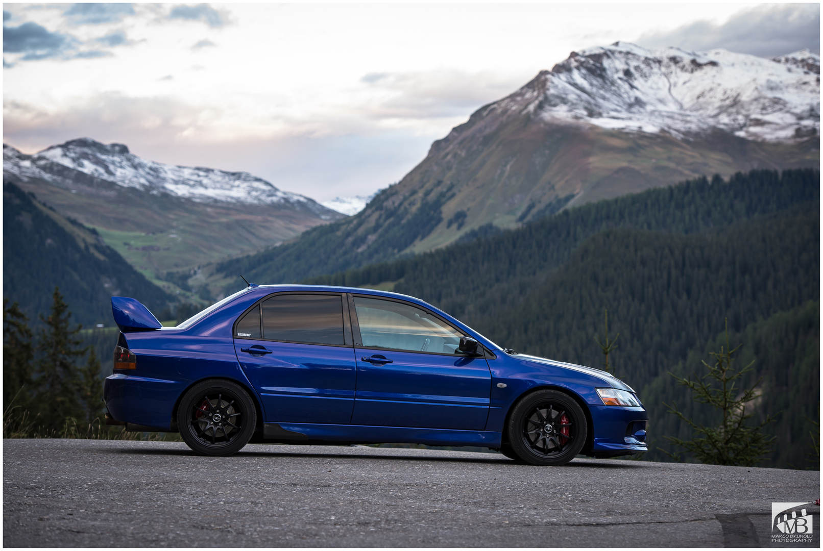 Mitsubishi Evo IX Mountain Wallpaper