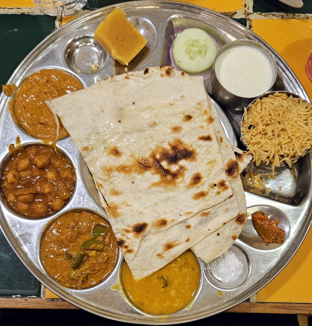 Mittag Essen in Indien