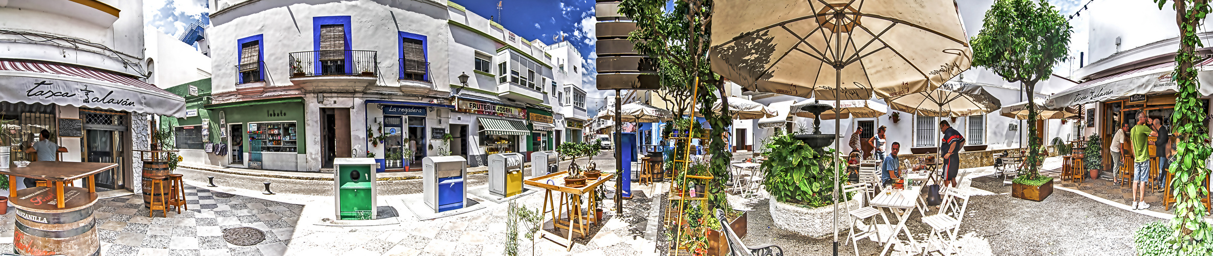 mittagliche Almuerzo in Rota, Andalusien ( 360° Panorama )