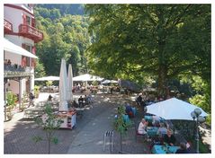 Mittags-Hochbetrieb beim Grandhotel Giessbach