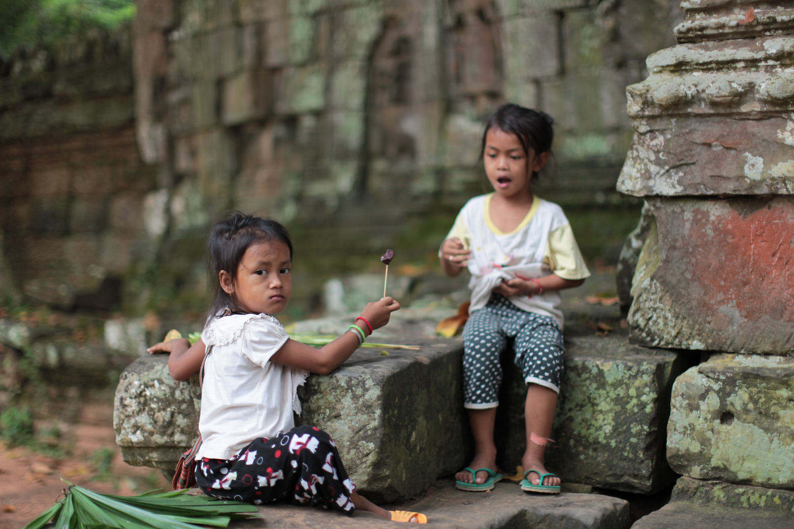 Mittagspause am Tempel