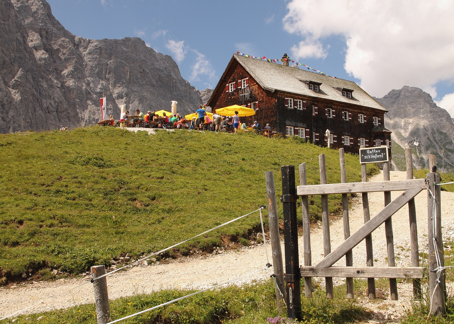 Mittagspause an der Falkenhütte